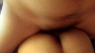 Amateur sislo gets fucked and creampied on her ass