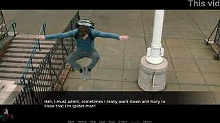 Spider-Man Behind The Mask Part 1: Intense Fucking Begins With Brunette!