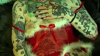 Milf Solo Orgasm On Christmas Shelf