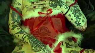Milf Solo Orgasm On Christmas Shelf