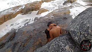 Instructor Caught Him Drilling Her Tight Ass on Magic Island