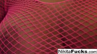 Hot Milf Nikita Von James In Fishnets