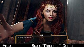 Exploring the demo of Sex of Thrones game with mature nude scenes and sex elements