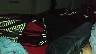 bbw milf enjoys sloppy top with big black cock at night