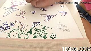 Mature woman yearns for hardcore fucking with teen 18+, blowjob, and cumshot