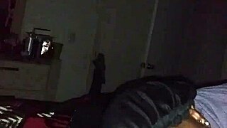 bbw milf enjoys sloppy top with big black cock at night