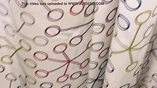 I spy on my cousin showering, then bang her hard with loud moans!