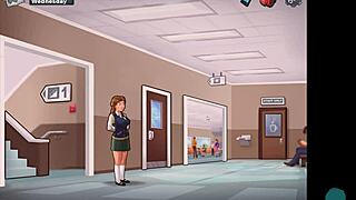 hot asian teacher in summertime saga wants to see your dick in pov masturbation scene