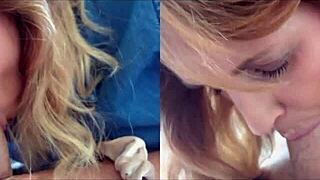 Bettie Hayward DEEPTHROATS for CUMSHOT in Blowjob Series!