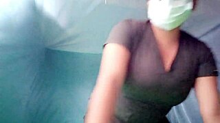 Shameless Fat Latina Realizes Toilet Paper Stuck in Ass!