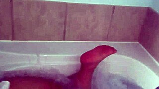 Some of Mommy’s derriere gets whipped before hot tub scenes