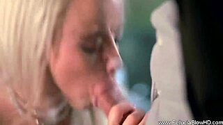 Blonde Milf Gives Cool Blowjob Handjob Cumshot