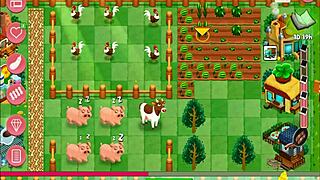 Nutaku's booty farm hentai game: Cum lick breasted mature mom and jizz her big ass hole