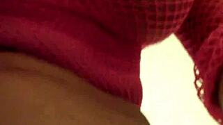 fishnets solo with hot milf nikita masturbating her pussy and ass blonde big tits