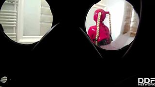 Big tits european mom rides masked guys in bath tub