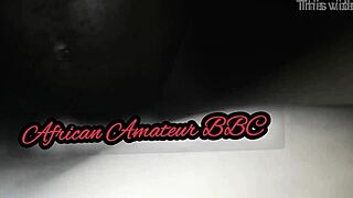 african mature gets kinky with monster cock in doggy