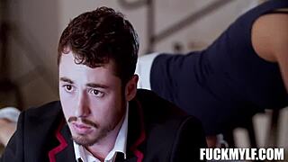 Nikky Thorne and Alex Romero in afterschool fun