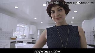 Povmom4k - feeding his milf stepmother's neglected pussy from behind