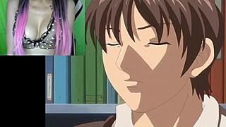 Spanish hentai starring Erika's brother's sissy fantasy