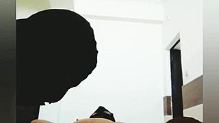 Husband licks and sucks black pussy