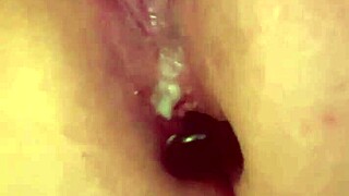 Can BBW Reach Orgasm with Her Favorite Toy and Cum?