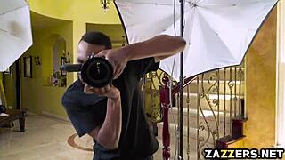 Hot milf feels intense pleasure sucking Kyle Mason's huge cock