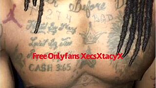 King Xecsxtacyx pleasures thick sexy ebony MILF's wet creamy pussy