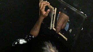I saw a swingers club, and a young 18 year old gave me oral pleasure in a glory hole, she drank the entire glass of milk