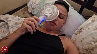 Provoking him leads to pussy fucking and creampie