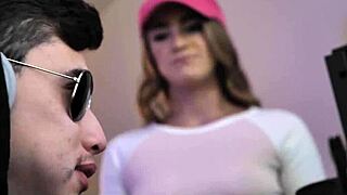 The deepthroating session Kenzie Madison witnesses on her stepbrother