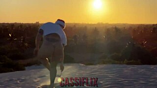 I cought mommy Noel masturbaing outdoor with toys, made her cum so good, blonde latina milf.