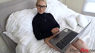 stepmom's pussy gets fucked to orgasm