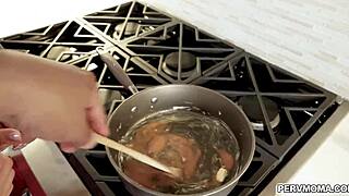 Stepmom relaxes with her family while enjoying a quiet evening
