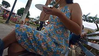 I Find Cute Skinny Girl in Park for Intense Sex