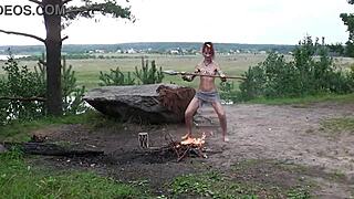 stone age adventure in outdoor setting with mature amateurs.
