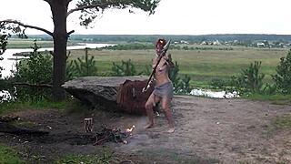 stone age adventure in outdoor setting with mature amateurs.