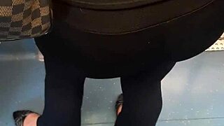 One blonde milf with green eyes and nice ass.