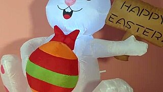 Big Tits Blonde Milf Meets The Easter Bunny