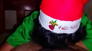 Elven Latina Delivers a Naughty Christmas Surprise