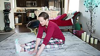 Yoga Lesson 351 - Shaved Cute European Instruction.