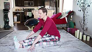 Yoga Lesson 351 - Shaved Cute European Instruction.