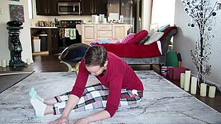 Yoga Lesson 351 - Shaved Cute European Instruction.