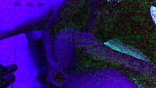 Intense encounter, watching her wearing nails and lingerie at night