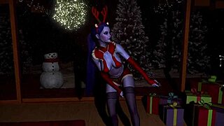 Widowmaker sexy assassin dances on Christmas.