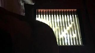 threesome at work on the clock with milf group blowjob