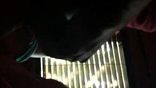 threesome at work on the clock with milf group blowjob