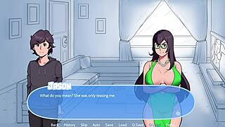 Slutty puppy with big ass and tits in snow game