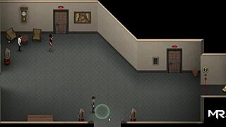 Mature character in toilet during lust epidemic