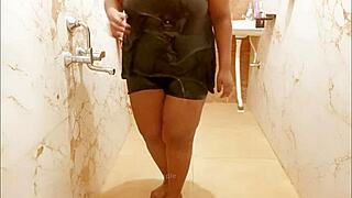 Sensual Asian mom's bathing ritual