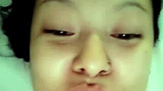 Latina teen swallows cum after deepthroat blowjob